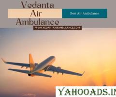 Choose Vedanta Air Ambulance in Kolkata with Hi-tech Medical Features