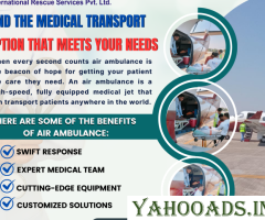 Aeromed Air Ambulance Service in Kolkata - The Patient Feels Restful
