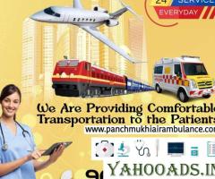 Hire Panchmukhi Air and Train Ambulance Services in Siliguri with Critical Care Unit